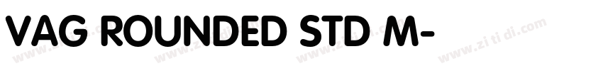 VAG ROUNDED STD M字体转换